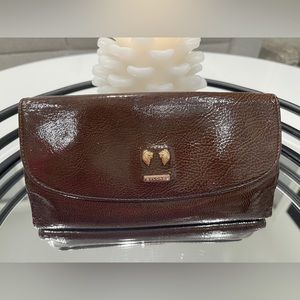 Bvlgari Limited edition 2 fold long brown wallet